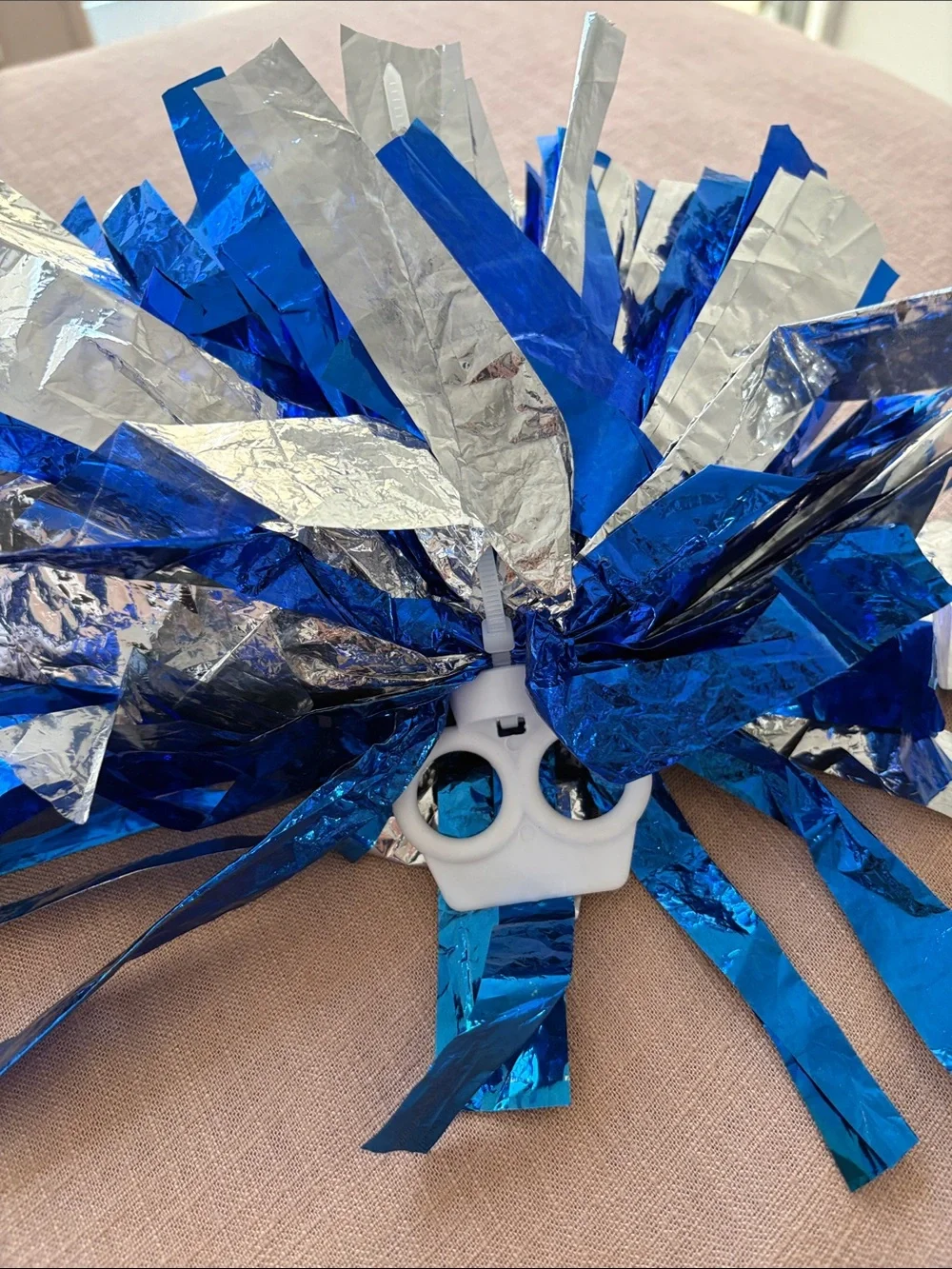 Blue and White Cheerleader Costume Set for Kids